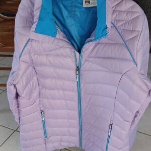 Spyder Women's Light Purple Jacket with Blue Accents